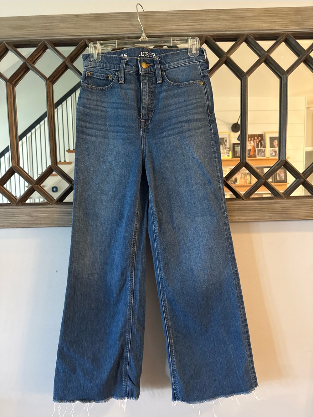J.Crew wide leg trouser jeans denim size 25